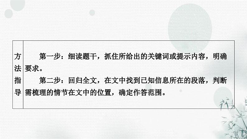 中考语文复习现代文阅读第5课时情节梳理与概括教学课件第7页