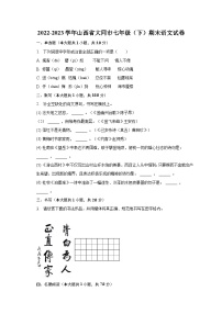 2022-2023學(xué)年山西省大同市七年級(jí)（下）期末語文試卷（含解析）