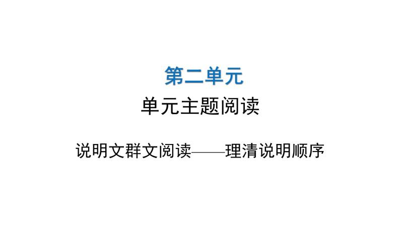 人教版初中语文八年级下册第二单元主题阅读课件01