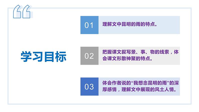 【名师教与练】第17课 昆明的雨(教学课件)-2022-2023学年语文八年级上册同步备课系列(部编版)第3页