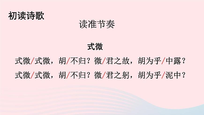 部編八年級(jí)語(yǔ)文下冊(cè)第三單元課外古詩(shī)詞誦讀配套課件第6頁(yè)