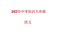 中考语文考前知识汇总指导课件