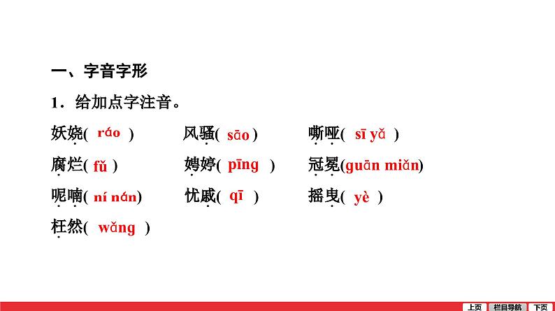 九年级上册第一单元-中考语文第一轮复习课件PPT第2页