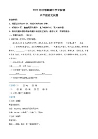 江蘇省鹽城市大豐區(qū)2022-2023學(xué)年八年級(jí)上學(xué)期期中語(yǔ)文試題（解析版）