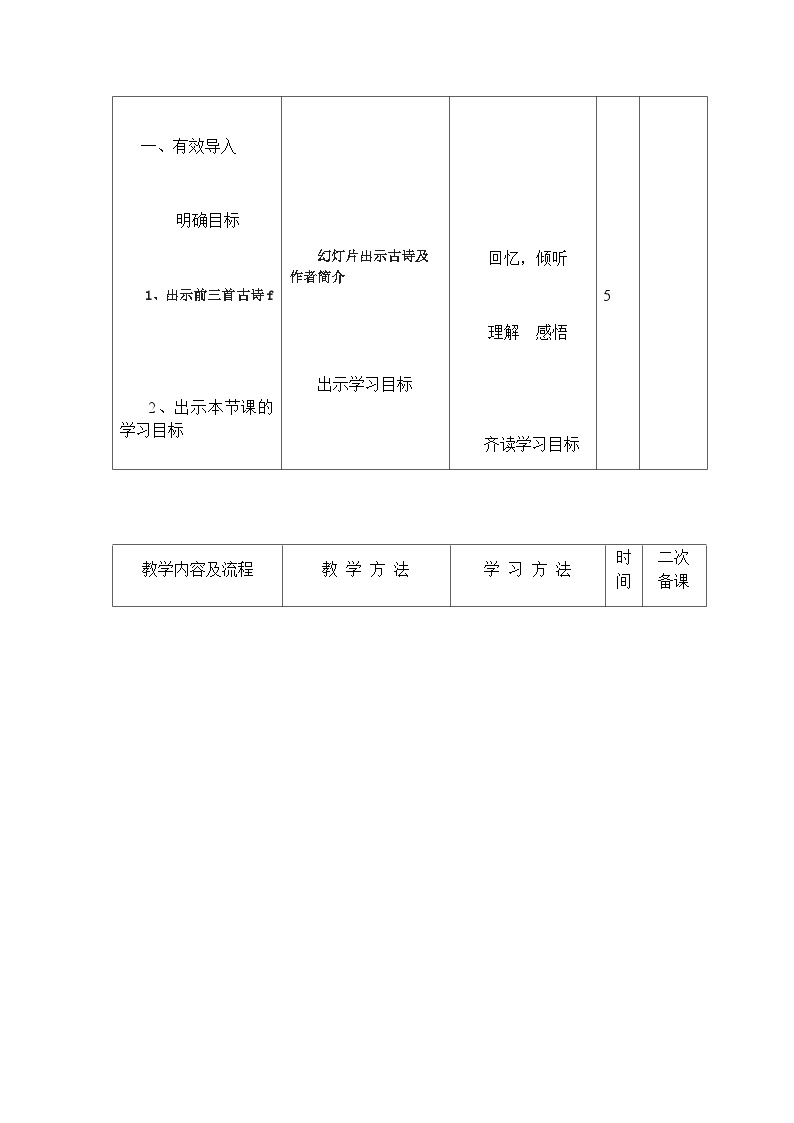 人教部编版（五四制）语文八年级上册 第三单元唐诗五首教案02