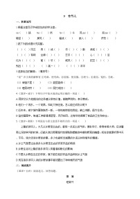 初中语文人教部编版 (五四制)六年级上册（2018）9 竹节人优秀当堂检测题
