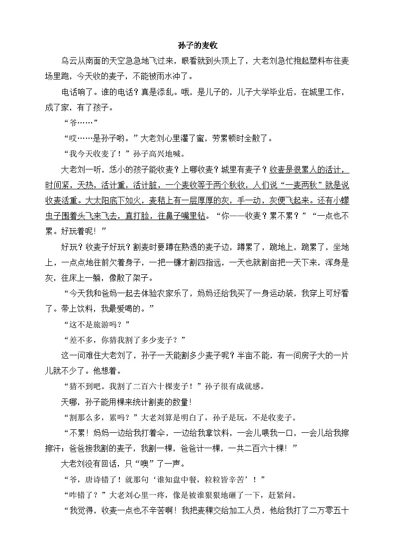 统编版(五四学制)语文九年级上册 16 孤独之旅 同步练习(含答案)03