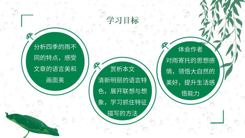 初中语文部编版七年级上册-雨的四季 课件+教案02