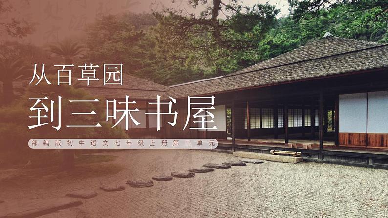 初中语文部编版七年级上册-从百草园到三味书屋 课件+教案01