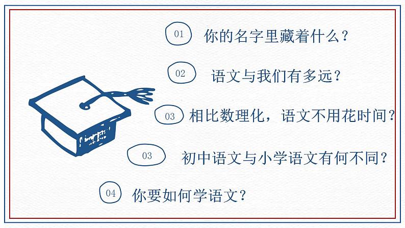 【开学第一课】初中语文七年级上册--开学第一课 课件03