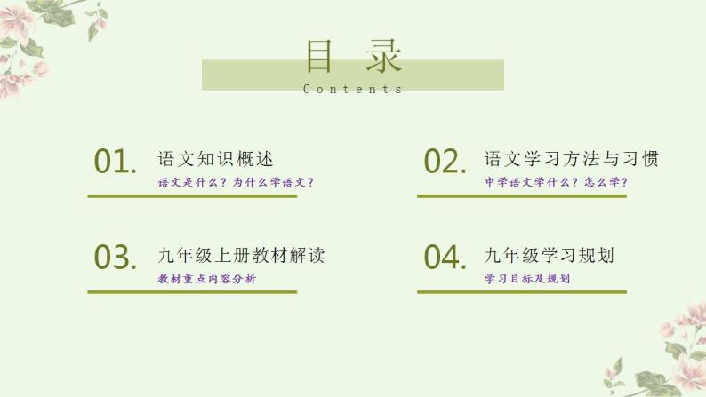 【开学第一课】初中语文九年级上册--开学第一课 课件（全国通用）03