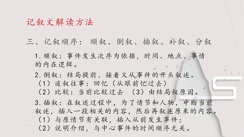 中考语文一轮专题复习:记叙文解读课件PPT05
