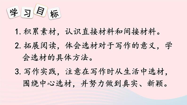 部编七年级语文下册第四单元写作怎样选材课件第2页