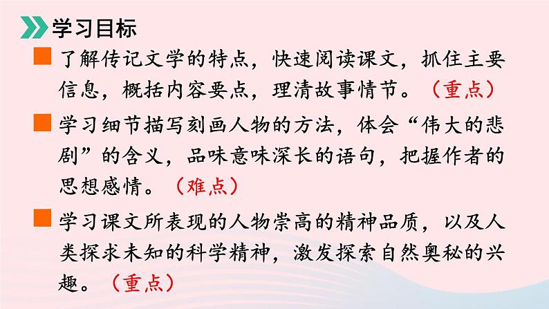 部编七年级语文下册第六单元22伟大的悲剧课件第3页