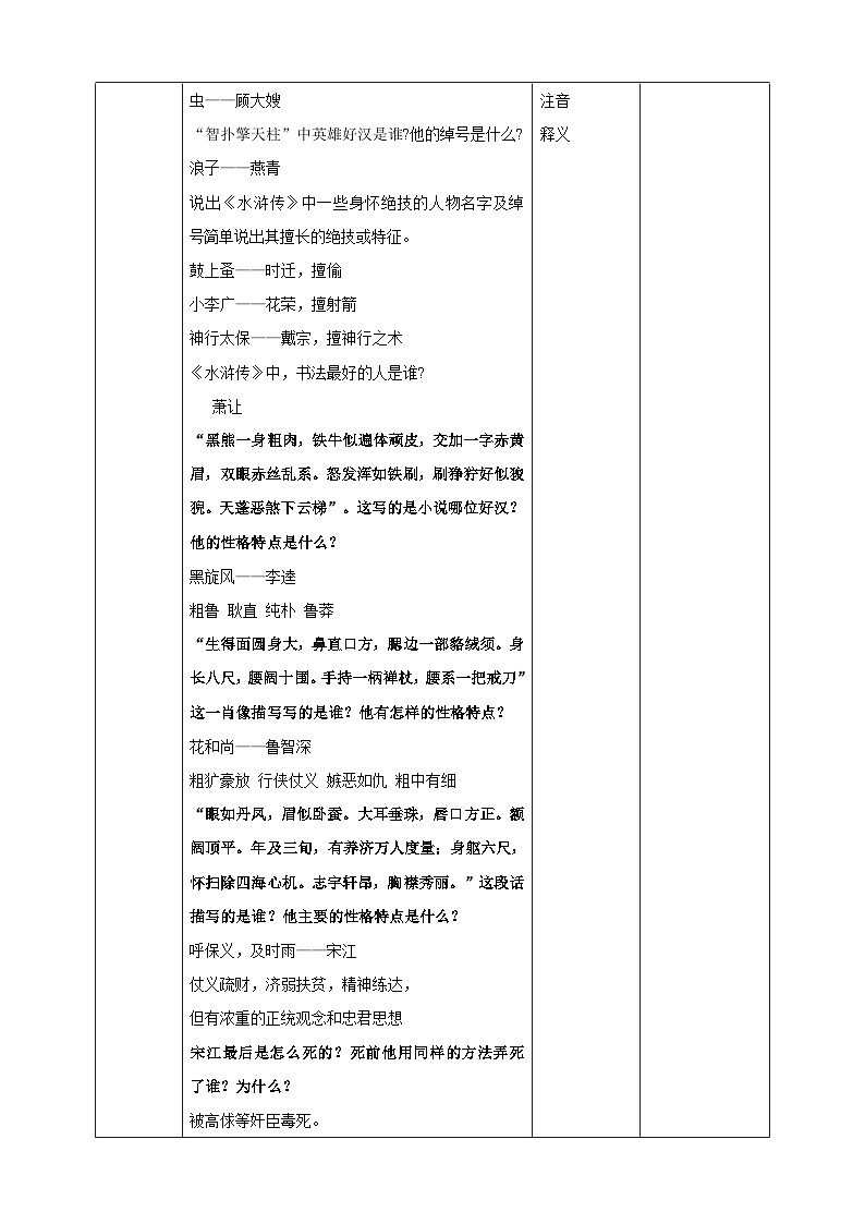 《智取生辰纲》第一课时教学设计第2页