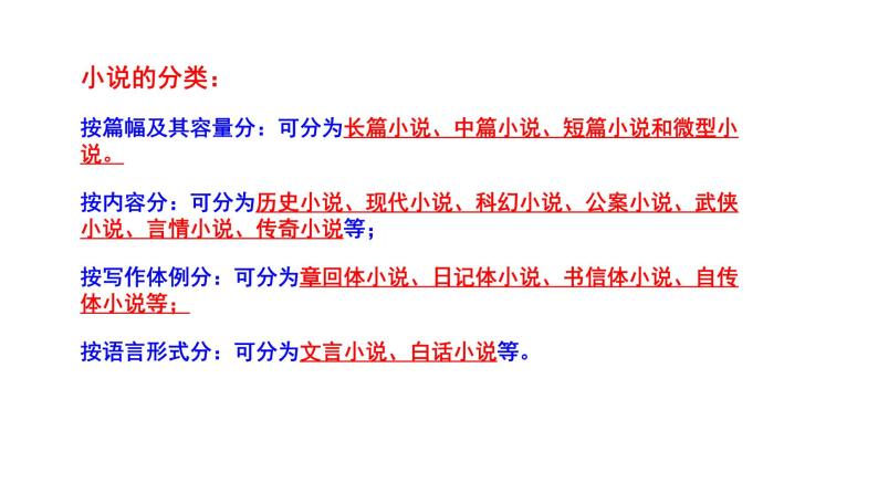 2023-2024 部编版语文九年级上册 九年级上册 第四单元 综合性学习《走进小说天地》课件+学案+教案（表格式）06