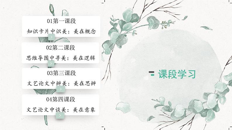 【大单元整体设计】 统编版 初中语文 九年级下册 第四单元:美的探寻(课件)04