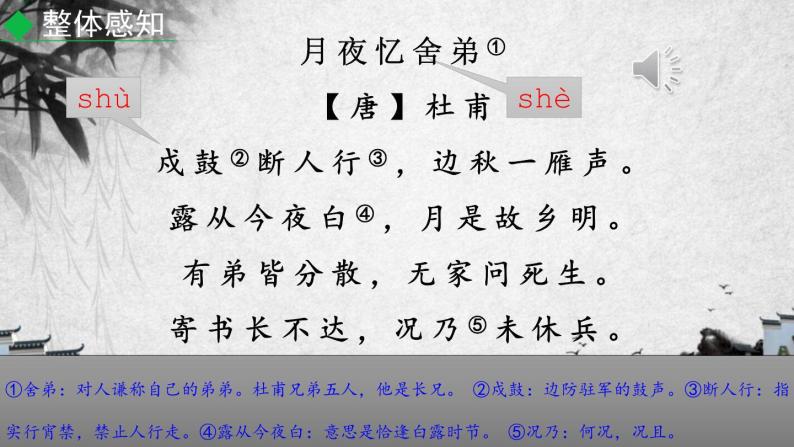 初中语文九年级上册课外古诗词诵读教学课件（2023秋）07