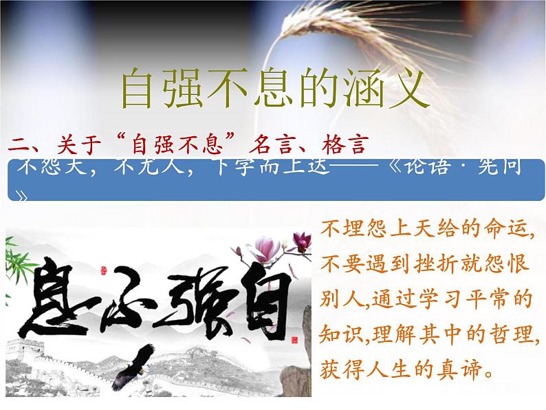 部编版九年级语文上册--综合性学习专练 君子自强不息(精品课件)第6页