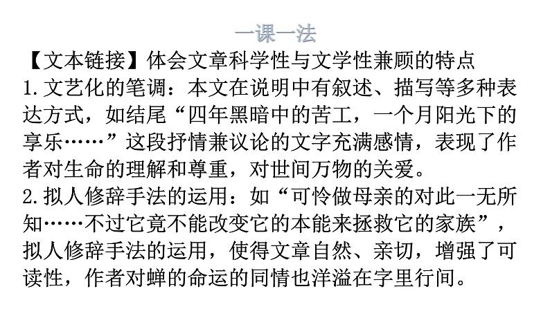 人教版八年级语文上册第五单元5-21蝉教学课件04