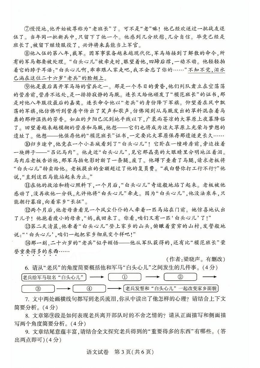 2023年河南省中考試題 語文第3頁