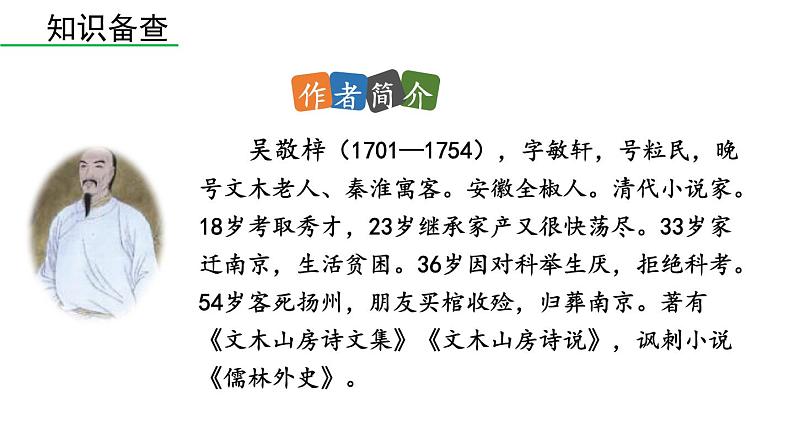 统编版九年级语文下册 第3单元 名著阅读《儒林外史》讽刺作品的阅读课件PPT第4页