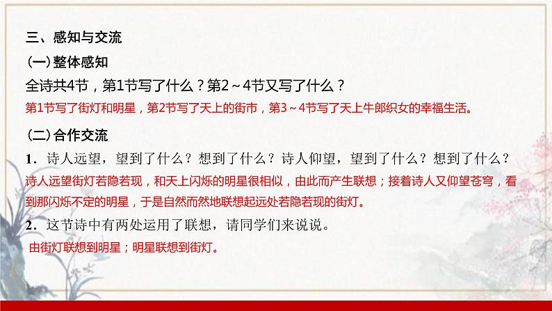 部编版七年级语文上册课件 第六单元 20 天上的街市第6页