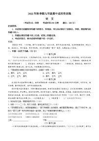 广西玉林市容县2022-2023学年九年级上学期期中语文试题