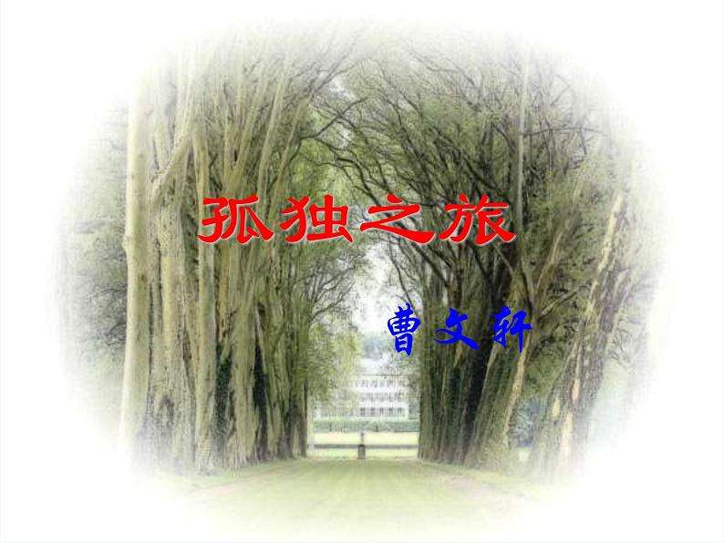 部编版九年级语文上册--17孤独之旅(课件)第1页