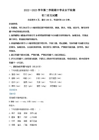 山東省淄博市張店區(qū)實(shí)驗(yàn)中學(xué)等校聯(lián)考2022-2023學(xué)年七年級(jí)下學(xué)期期中語文試題（解析版）