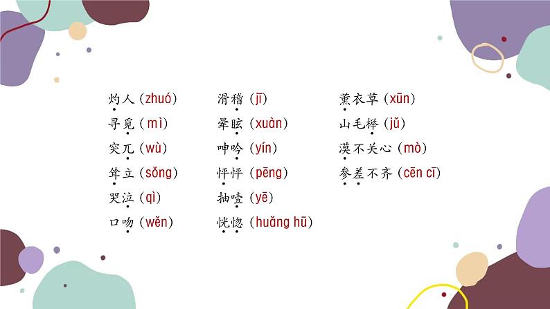统编版语文七年级上册 专题一 字音与字形课件第8页