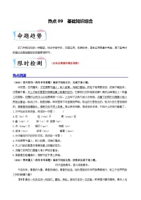 热点09 基础知识综合-备战2024年中考语文【热点·重点·难点】专练(全国通用)