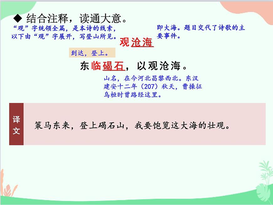 統(tǒng)編版語文七年級(jí)上冊(cè) 4 古代詩歌四首課件第8頁