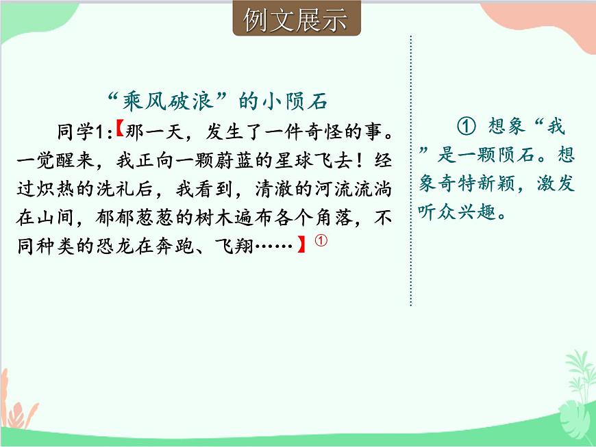 統(tǒng)編版語(yǔ)文七年級(jí)上冊(cè) 寫作 發(fā)揮聯(lián)想和想象課件第6頁(yè)