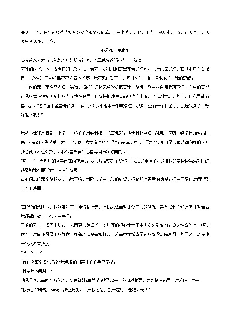 专题07 理想梦想类作文素材整理:20句精彩金句+精彩范文+相关范文-备战2024年中考语文主题范文及相关素材第3页