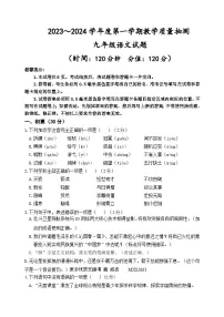 山东省滨州市滨城区2023-2024学年九年级上学期期中考试语文试题