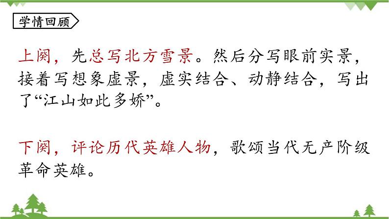 统编版语文九年级上册 第1单元 1 沁园春·雪 课时2课件第3页