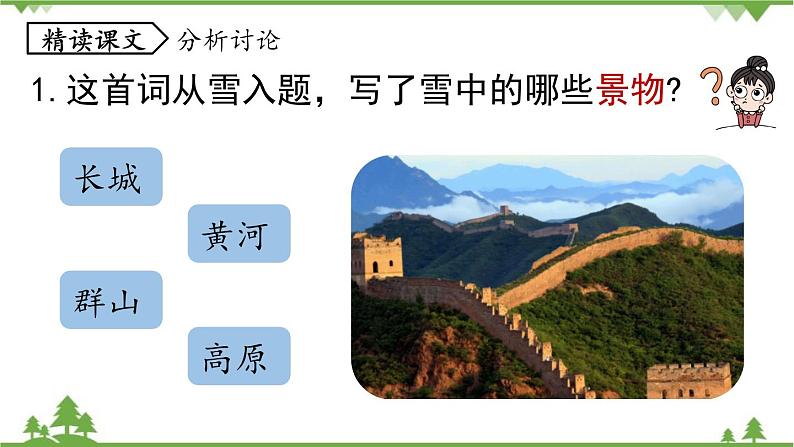统编版语文九年级上册 第1单元 1 沁园春·雪 课时2课件第4页