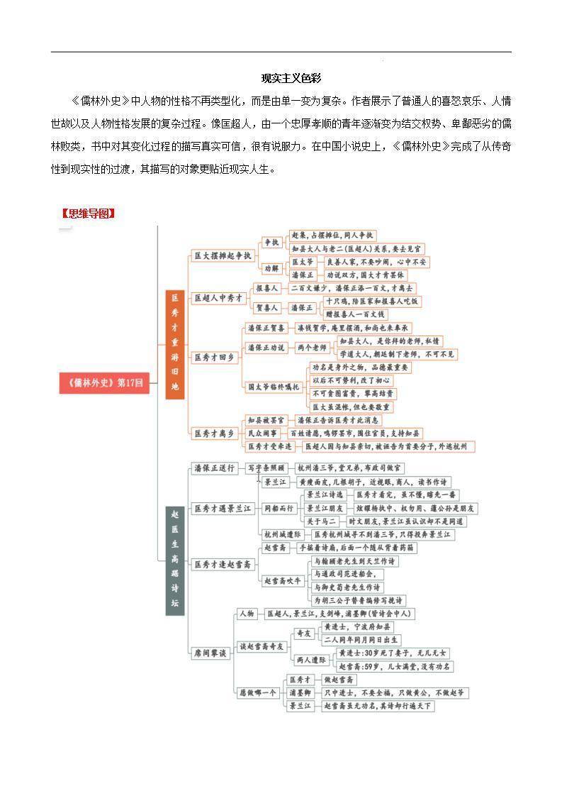 第11讲：《儒林外史》-2024年中考语文名著阅读要点梳理与练习（全国通用）03