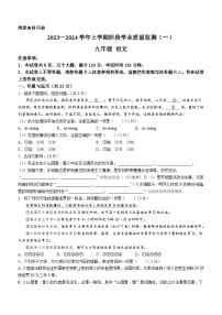 河南省洛阳市宜阳县2023-2024学年九年级上学期第一次月考语文试题