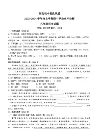 湖北省黄冈市初中教改联盟2023-2024学年九年级上学期期中语文试题