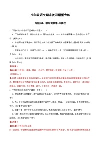 專題04：病句的辨析與修改 2023-2024年八年級(jí)上冊(cè)語文期末復(fù)習(xí)專練題型(統(tǒng)編版）