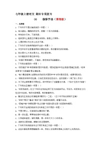 专题06  修辞手法（原卷版）2023-2024学年七年级语文上册期末专项复习（部编通用版）
