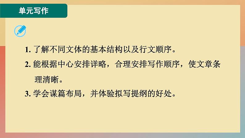人教版语文七上 单元写作:思路要清晰(练习课件PPT)第2页