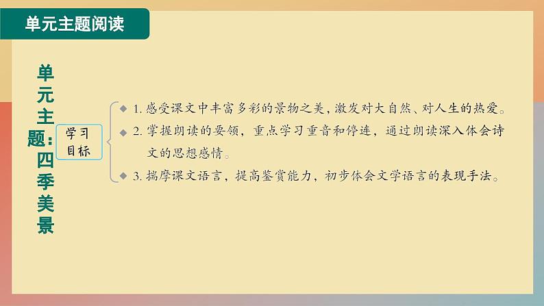 人教版语文七上 第一单元主题阅读(练习课件PPT)02