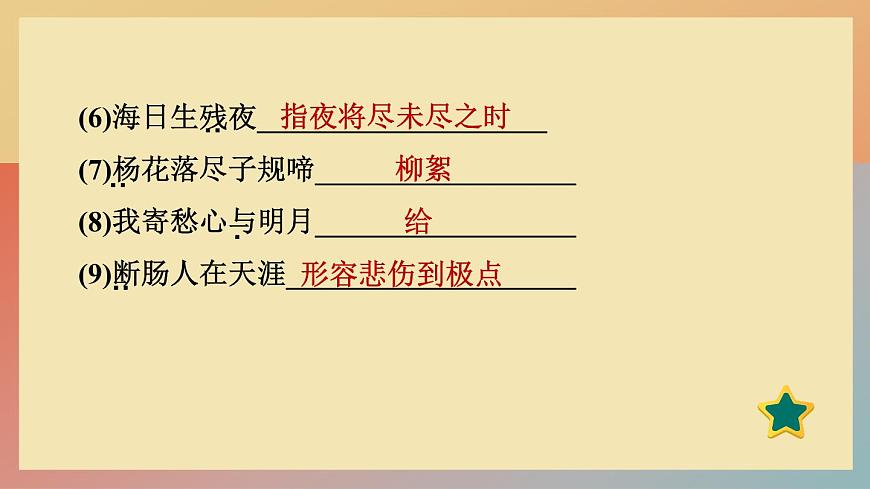人教版語(yǔ)文七上 4 古代詩(shī)歌四首(練習(xí)課件PPT)第4頁(yè)