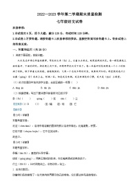 河南省洛阳市宜阳县2022-2023学年七年级下学期期末语文试题答案