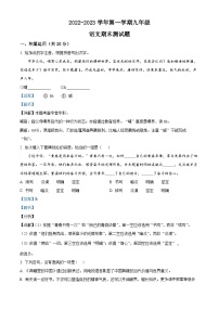 山东省东营市东营区实验中学2022-2023学年九年级（五四学制）上学期期末语文试题