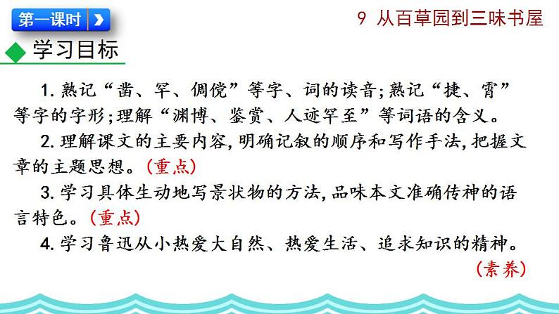部编版语文9 《从百草园到三味书屋》PPT课件第7页