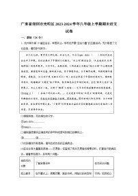 广东省深圳市光明区2023-2024学年八年级(上)期末语文试题(含解析)